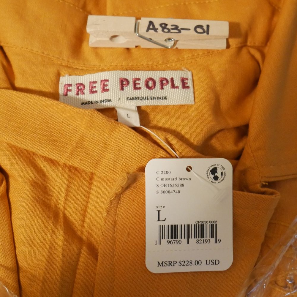 Free People Susanna Cutwork Longline Duster Jacket Sizes XS Festival Statement - Picture 8 of 14